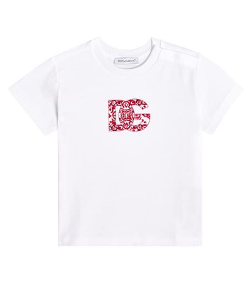Dolce & Gabbana Kids Baby logo printed cotton jersey T-shirt