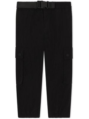 Dolce & Gabbana Kids belted straight-leg trousers - Black