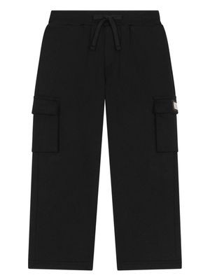 Dolce & Gabbana Kids cotton cargo trousers - Black
