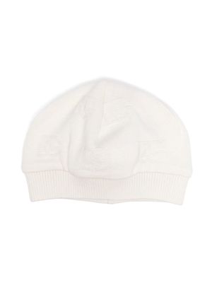 Dolce & Gabbana Kids cotton knit hat - White