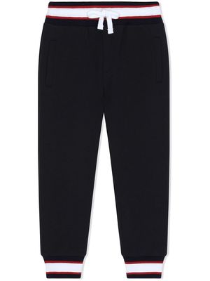 Dolce & Gabbana Kids crest-logo track trousers - Black