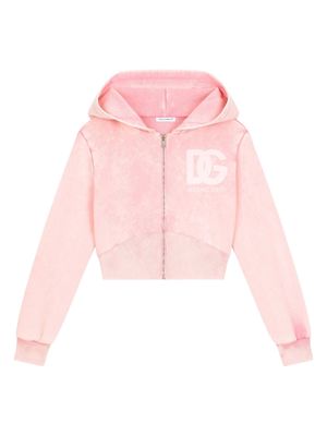 Dolce & Gabbana Kids D&G-print cotton jacket - Pink