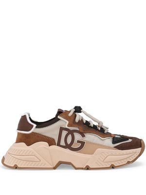 Dolce & Gabbana Kids Daymaster panelled sneakers - Brown