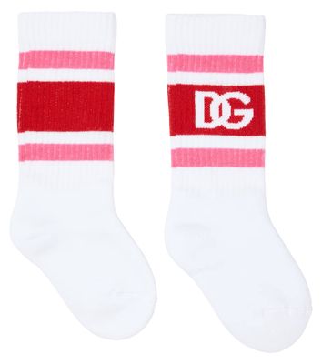 Dolce & Gabbana Kids DG cotton-blend socks