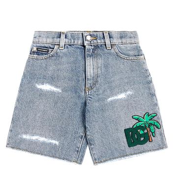 Dolce & Gabbana Kids DG denim shorts