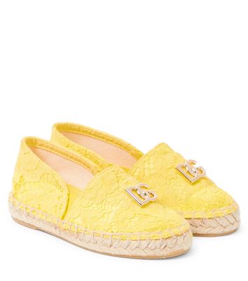 Dolce & Gabbana Kids DG lace espadrilles