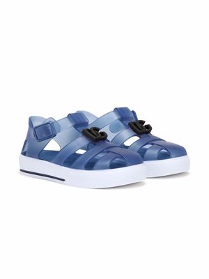 Dolce & Gabbana Kids DG-logo jelly shoes - Blue