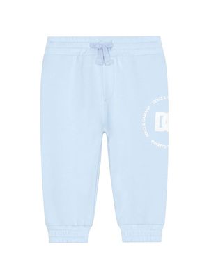 Dolce & Gabbana Kids DG logo-print jersey track pants - Blue