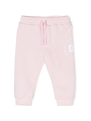 Dolce & Gabbana Kids DG logo-print jersey track pants - Pink