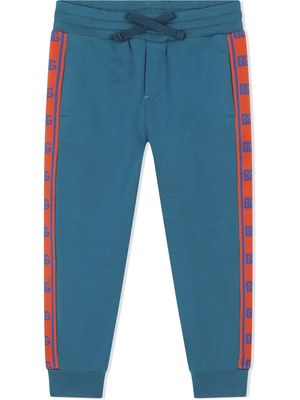 Dolce & Gabbana Kids DG logo-tape track trousers - Blue
