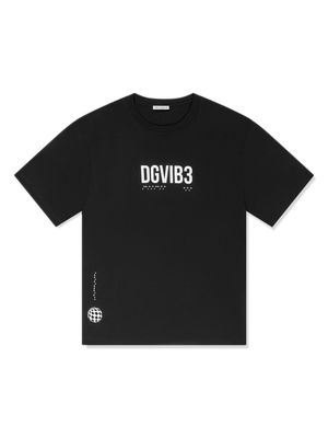 Dolce & Gabbana Kids DG Vibe-print cotton T-shirt - Black