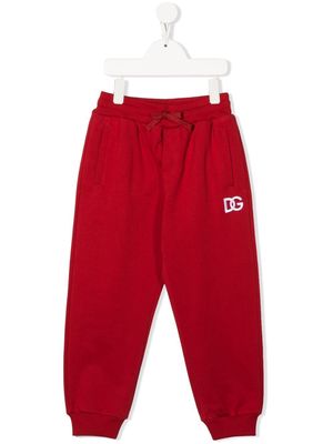 Dolce & Gabbana Kids embroidered-logo drawstring-waist track pants
