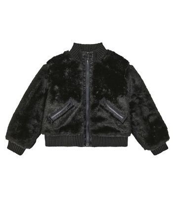 Dolce & Gabbana Kids Faux fur bomber jacket
