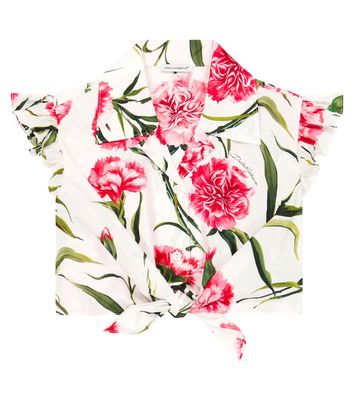 Dolce & Gabbana Kids Floral-print cotton top