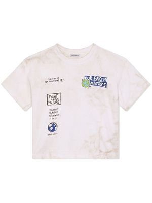 Dolce & Gabbana Kids graphic-print T-shirt - White