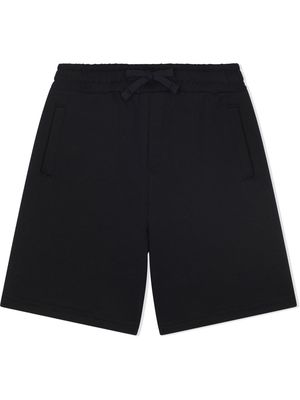 Dolce & Gabbana Kids Heraldic patch bermuda shorts - Black
