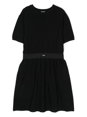 Dolce & Gabbana Kids Interlock stretch-cotton dress - Black