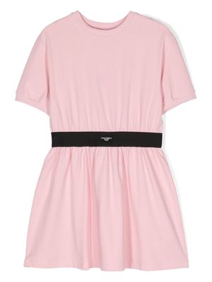 Dolce & Gabbana Kids Interlock stretch-cotton dress - Pink