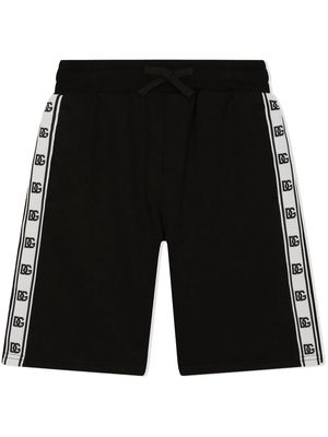 Dolce & Gabbana Kids jersey bermuda shorts - Black