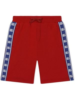 Dolce & Gabbana Kids jersey bermuda shorts - Red