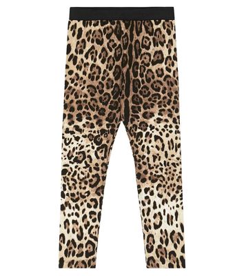 Dolce & Gabbana Kids Leopard-print jersey leggings