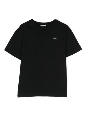 Dolce & Gabbana Kids logo-appliqué cotton T-shirt - Black