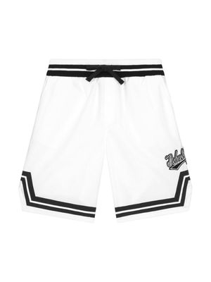 Dolce & Gabbana Kids logo-appliqué poplin shorts - White