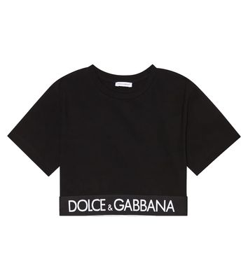 Dolce & Gabbana Kids Logo cotton-blend T-shirt