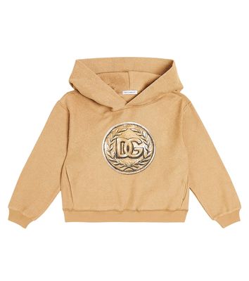 Dolce & Gabbana Kids Logo cotton jersey hoodie