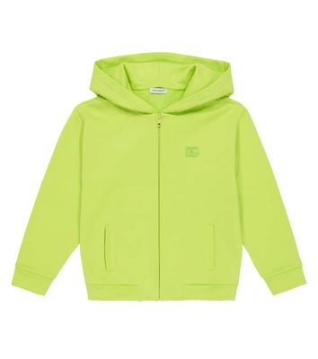 Dolce & Gabbana Kids Logo cotton zipped hoodie