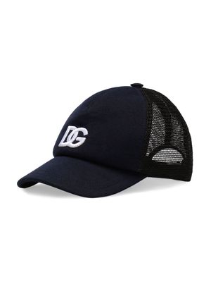 Dolce & Gabbana Kids logo-embroidered baseball cap - Blue