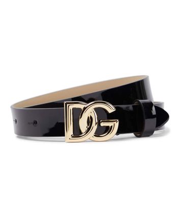 Dolce & Gabbana Kids Logo leather belt