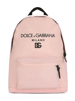 Dolce & Gabbana Kids logo-print backpack - Pink