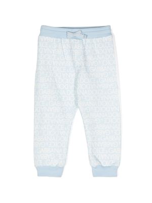 Dolce & Gabbana Kids logo-print elastic-waist track pants - Blue