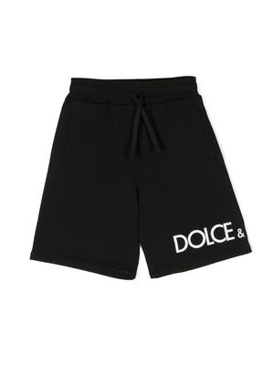 Dolce & Gabbana Kids logo-print shorts - Black