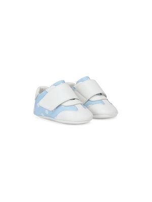 Dolce & Gabbana Kids logo-print touch-strap sneakers - Blue