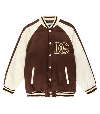 Dolce & Gabbana Kids Logo varsity jacket