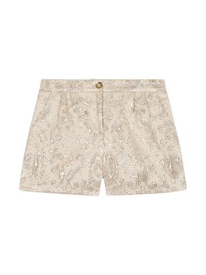 Dolce & Gabbana Kids Majolica-motif jacquard shorts - Neutrals
