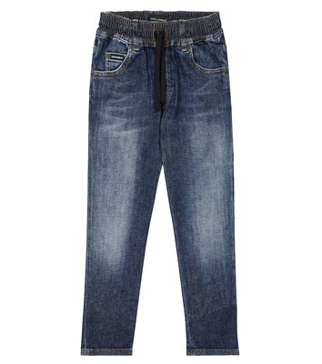 Dolce & Gabbana Kids Mid-rise straight jeans