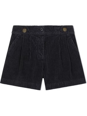 Dolce & Gabbana Kids nautical stretch-corduroy shorts - Blue