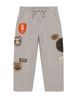Dolce & Gabbana Kids patch-detail track trousers - Grey