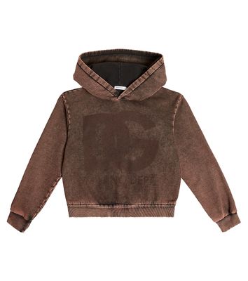 Dolce & Gabbana Kids Printed cotton jersey hoodie