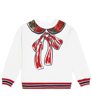 Dolce & Gabbana Kids Printed cotton jersey sweatshirt