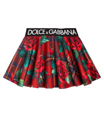 Dolce & Gabbana Kids Printed scuba skirt
