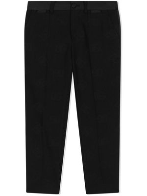 Dolce & Gabbana Kids tailored tuxedo trousers - Black