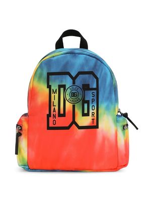 Dolce & Gabbana Kids tie-dye backpack - Multicolour