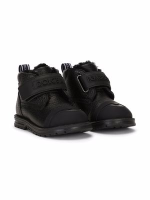 Dolce & Gabbana Kids touch-strap boots - Black