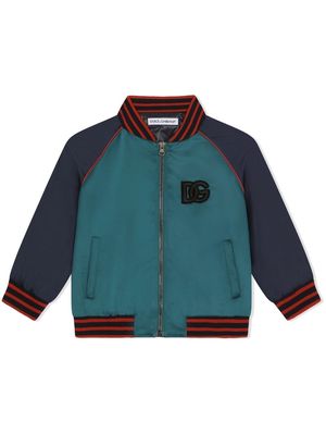 Dolce & Gabbana Kids two-tone bomber jacket - S9000
