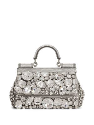 Dolce & Gabbana KIM DOLCE&GABBANA bejewelled Sicily bag - Silver