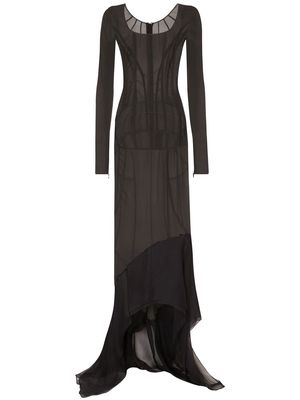 Dolce & Gabbana KIM DOLCE&GABBANA georgette maxi dress - Black